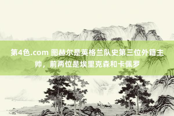 第4色.com 图赫尔是英格兰队史第三位外籍主帅，前两位是埃里克森和卡佩罗